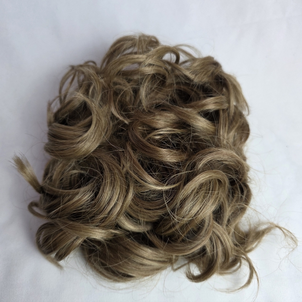 Curly Brown Bun Extension